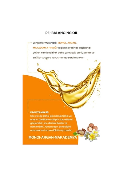 Botanica Comfort Monoi Argan Makademya İçerikli Nemlendirici Saç Bakım Yağı 100 ML