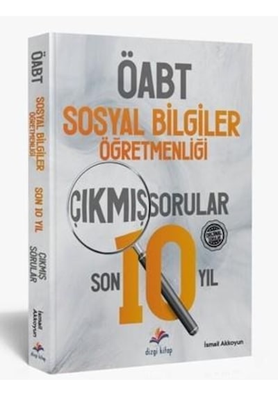 KPSS ÖABT Sosyal Bilgiler  Son 10 Yıl Çıkmış Sınav Soruları Dizgi Kitap