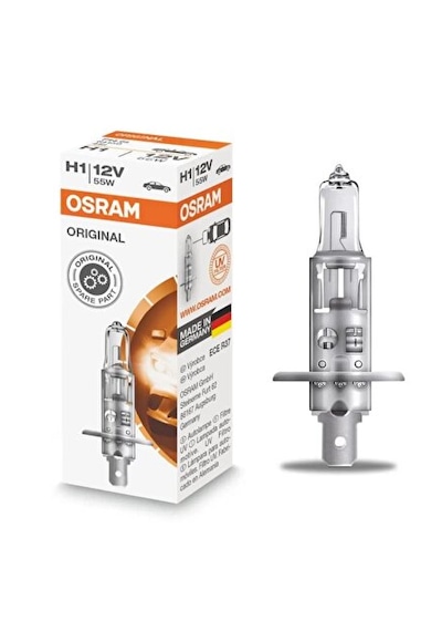 Osram 12 Volt 55 Watt H1 Ampul - 10 Adet