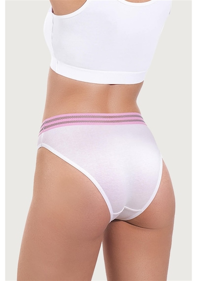 Cottonhill Spor Basic Pamuklu Bikini Külot 3'lü Paket - 3 Çok Renkli 2 Çok Renkli