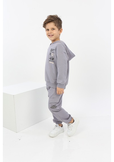 Toontoy Kids Toontoy Erkek Çocuk Explorer Baskılı Eşofman Takım Gri Toontoy Kids Toontoy Erkek Çocuk Explorer Baskılı Eşofman Takım Gri