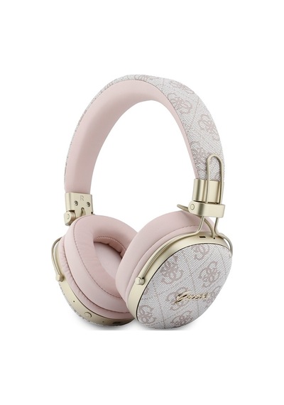 Guess Lisanslı ENC Teknolojili 4G Desen Metal Script Logolu Kulak Üstü Bluetooth 5.4 Kulak Üstü Kulaklık