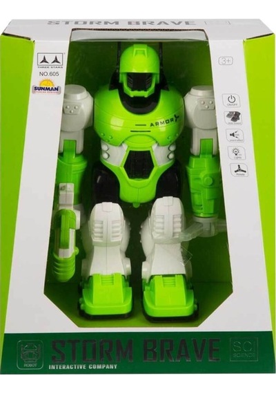 Storm Brave Sesli ve Işıklı Robot 25 Cm