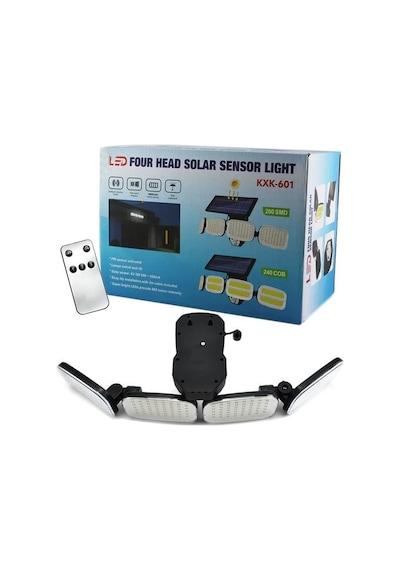 Powermaster 6 Volt - 3 Watt Solar Panelli Hareket Sensörlü 200 Smd Ledli Lamba Pm-8048