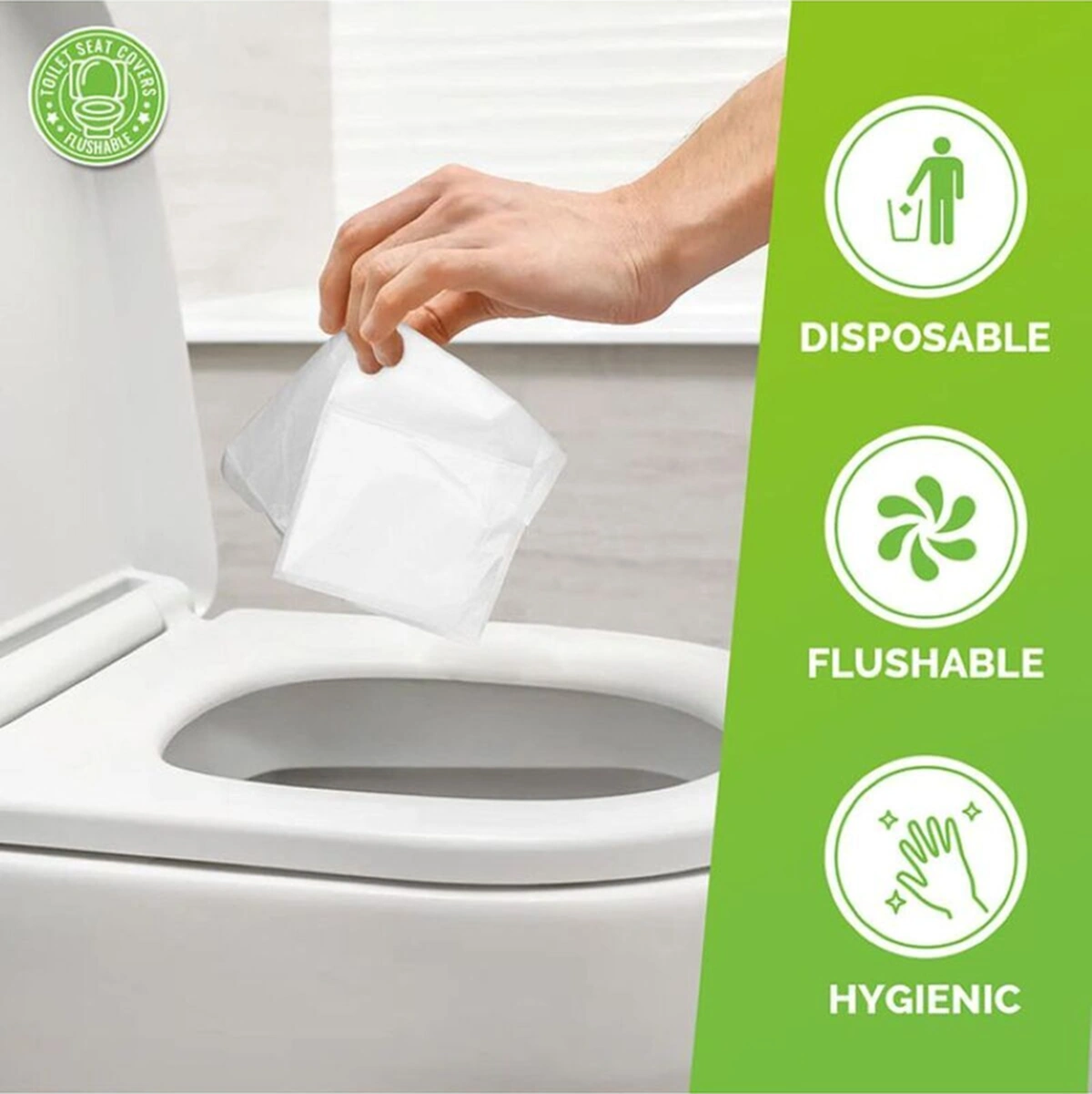 Hijyenik Su Da Çözünebilir Kullan-at Klozet Kapağı Örtüsü 3x10 Lu Paket