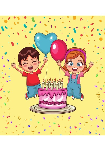 8'li Çocuk Parti Mısır Kutusu - Popcorn Kutusu - Doğum Günü İkram Hediye - Orta Boy Standart