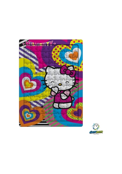 Ghostbastır Design Hello Kitty 99 Parça Ayaklı Puzzle Dekoratif Çocuk Yapbozu 0161