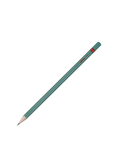 Rotring Metalik Kurşun Kalem Hb 12 Adet Siyah