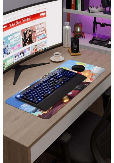 Mavuika Genshin Impact Anime Gacha V1 - 70x30 Xl Gaming Mouse Pad Fare Altlığı