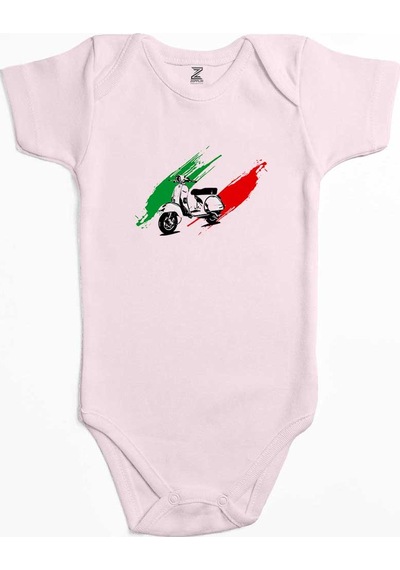 Zepplin Giyim Vespa İn Italy Sarı Bebek Body Zıbın
