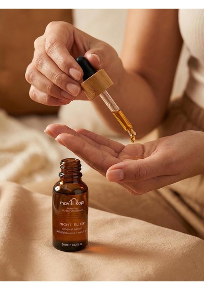 Night Elixir Yenileyici Gece Serumu Doğal Retinol Alternatifi Bakuchiol %100 Doğal Mikrobiyom Dostu
