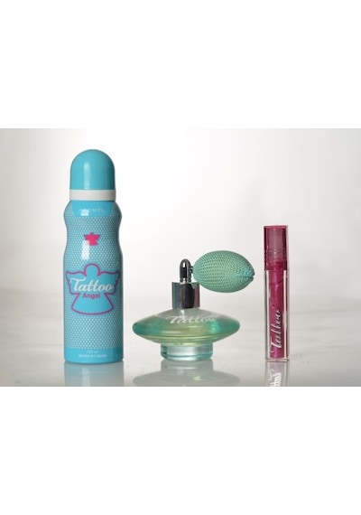 Aromel Tattoo Angel Parfüm EDT 50 ML + Deodorant 125 ML + Lip Gloss