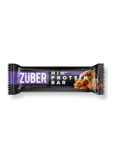 Züber Badem Ezmeli Hı-protein Bar 45 G - 8 Adet Tarı