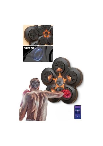 Özel Üretim Rgb Müzikli Bluetooth Hoparlör Genç Yetişkin Boks Egzersiz Müzikli Boks Makinesi