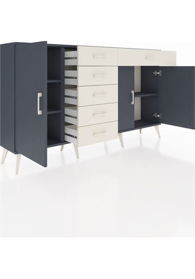 Arges Konsol 3 Raflı 6 Çekmeceli 3 Kapaklı 176x30x99 Antrasit-antrasit/aytaşı Antrasıt/aytası - Antrasıt Arges Konsol 3 Raflı 6 Çekmeceli 3 Kapaklı 176x30x99 Antrasit-antrasit/aytaşı Antrasıt/aytası - Antrasıt