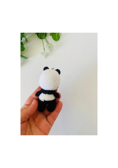 Adenya Sepeti Amigurumi Panda Anahtarlık Beyaz