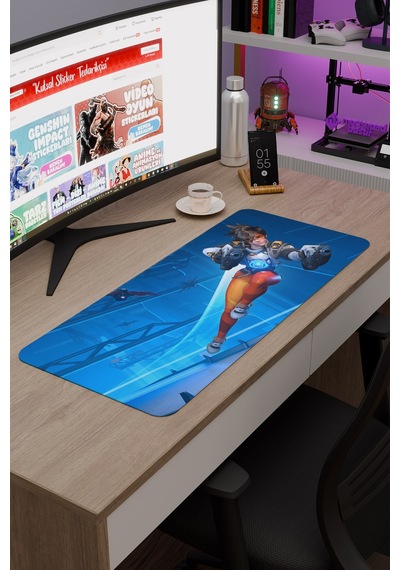 Overwatch Kaymaz Dikişli Kauçuk Oyuncu Mousepad V1 - 70x30 Xl Gaming Mouse Pad Fare Altlığı