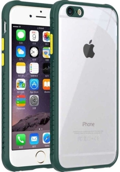 Apple Uyumlu iPhone 6 Kılıf Zore Kaff Kapak Koyu Yeşil