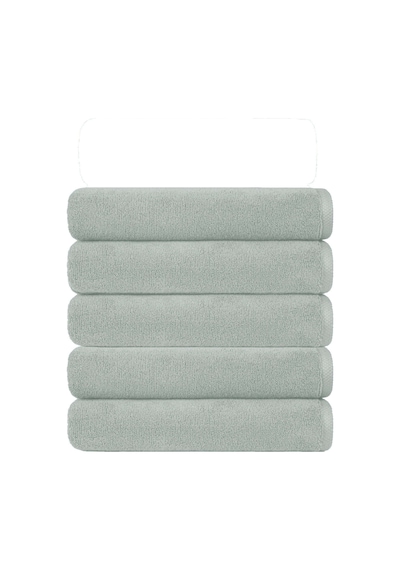 5 Li Otel Banyo Havlusu Pamuklu 90x150 Cm Renkli 16/1 Avs 580 Gr Gri