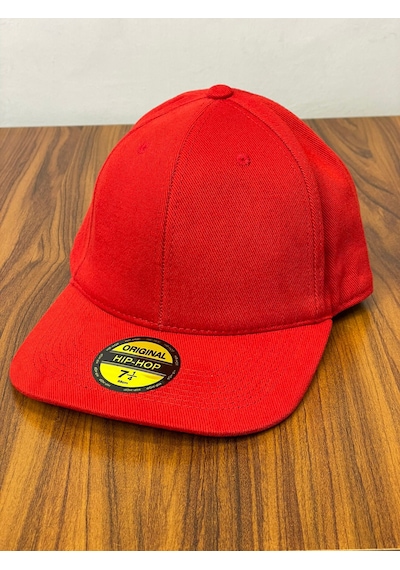 Hamze Hip Hop Snapback Rapper Basic Gabardin Cap Şapka Kırmızı