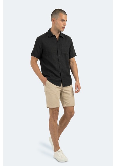 Slazenger Kırtıda Erkek Siyah Gömlek