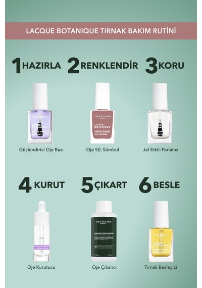 Yves Rocher Laque Botanique Ultra Parlak Renkli Vegan Oje - 50 Sümbül