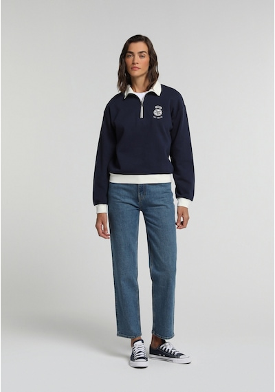 Colin's Colins Regular Fit Polo Yaka Nakışlı Kadın Lacivert Sweatshirt Cl1081688 Q1.v2 Nav