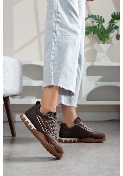 Valenza Paraşüt Ortopedik Sneaker Kahverengi