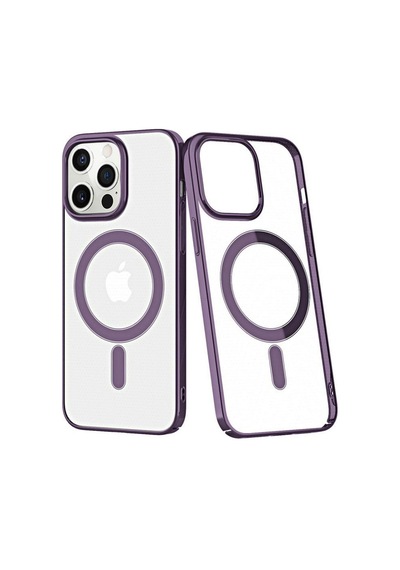 Apple İphone 13 Pro Max Kılıf Element Magneticsafe Sert Kapak - Derin Mor