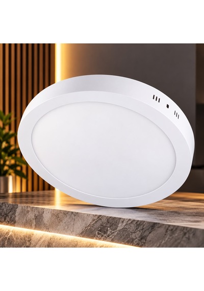 18w Beyaz Işık Sıva Üstü Yuvarlak Led Panel Armatür Ct-5233 Enerji Tasarruflu Ve Uzun Ömürlü