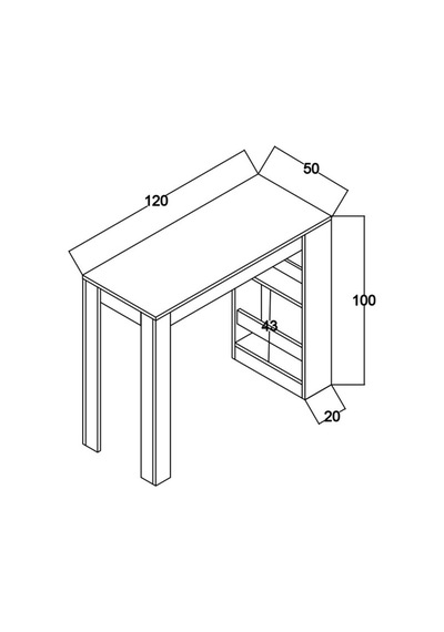Bery Beyaz Bar Masası, Mutfak Adası - Fly170142