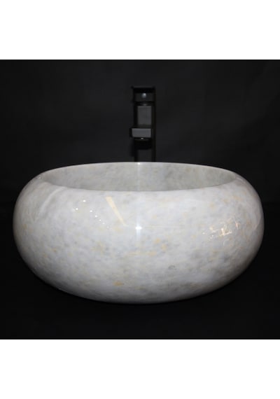 Gri Mermer Mini Bombeli Lavabo