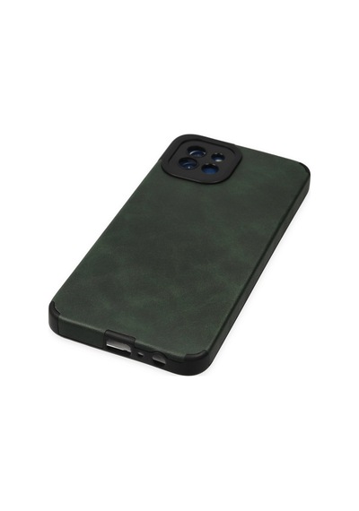 Samsung Galaxy  Uyumlu,  A03 Kılıf Loop Deri Silikon - Yeşil