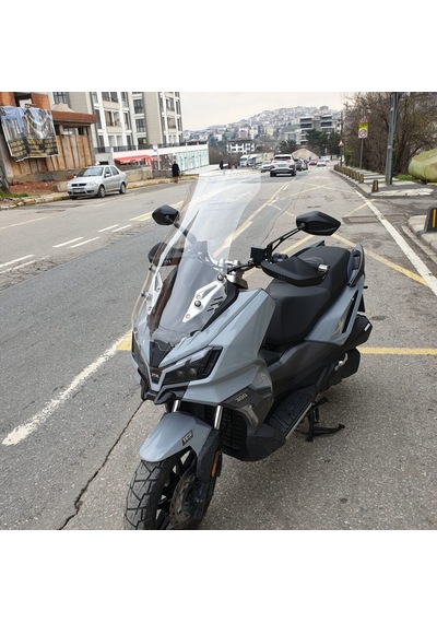 Motocam Sym Adx 250 Ön Cam 2024-2026 Model 75cm Şeffaf Renkli 4mm Uzun