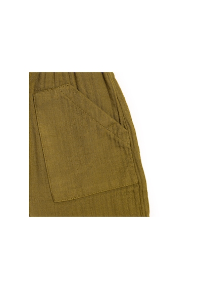 HelloBaby Basic Müslin Pantolon Erkek Bebek 24yhlbepnt014 Koyuyesil 24YHLBEPNT014_KoyuYesil Koyu Yeşil