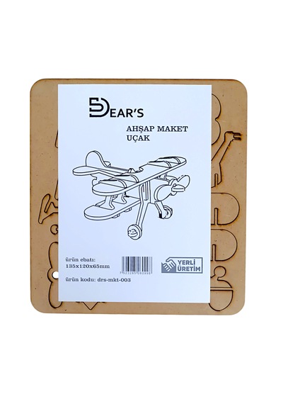 Ahşap Maket Uçak 135 X 120 X 65mm