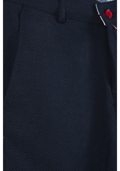 Terapi Men Erkek Koyu Mavi Slim Fit Keten Şort Çokrenkli2