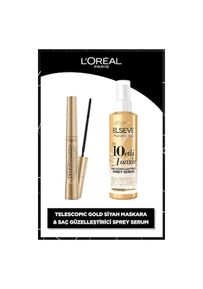 L'Oréal Paris Telescopic Maskara + 10 Etki 1 Arada Saç Güzelleştirici Sprey Serum 150 ML