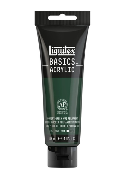 Liquitex Basics Akrilik 118Ml - Hooker'S Green Hue Permanent 224