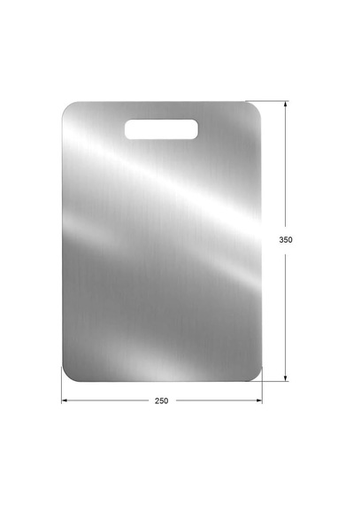 Paslanmaz Çelik Kesme Tahtası 25cmx35cm 316 Kalite Diğer