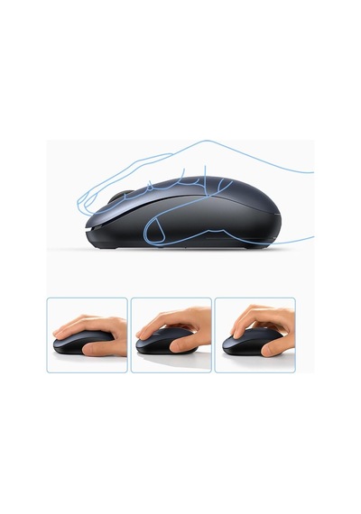 2400dpı 2.4ghz Wireless Kablosuz Sessiz Mouse Gece Mavisi