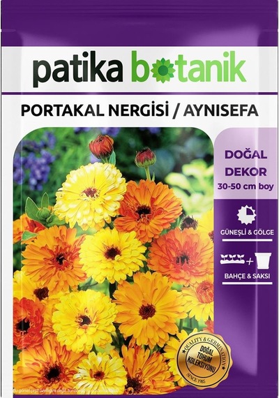 30 Adet Portakal Nergisi - Aynı Sefa Çiçek Tohumu (Calendulaofficinalis)