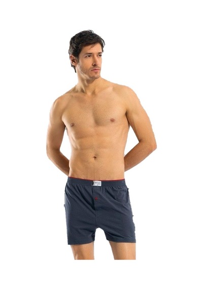 6 Adet Anıt Erkek Büyük Beden Pamuklu Penye Boxer 1278 Füme