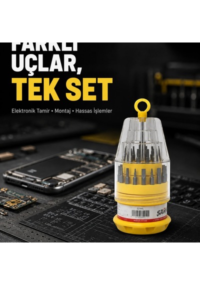 Elektronik Tamir Tornavida Seti Ateşe Dayanıklı Ve Ergonomik 33737006