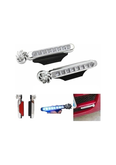 10 Takım Rüzgar Enerjisi Ile Çalışan Led Far Lambası Beyaz