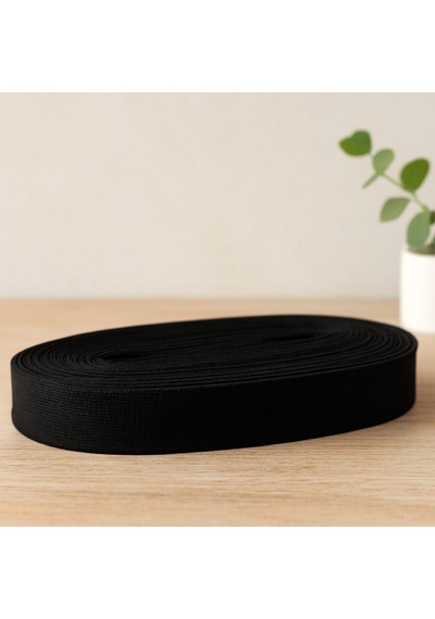 Paça Lastik Yassı Geniş 2 Cm Siyah 10 M Çok Renkli