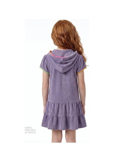 Penti Lila Kız Çocuk Sweet Pastel Lilac Towel Kaftan