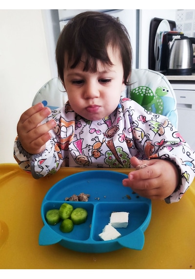Yorni 2-5yaş, Family, Sıvı Geçirmez, Cepli,uzun Kollu,bebek Mama Önlüğü Çok Renkli
