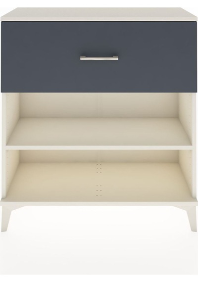 Arges Şifonyer Tek Raflı Tek Çekmeceli 88x30x96 Aytaşı-antrasit Aytaşı