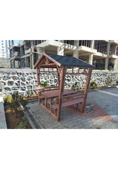 Çardak Bahçe Kamelyası Ahşap P22 Maun